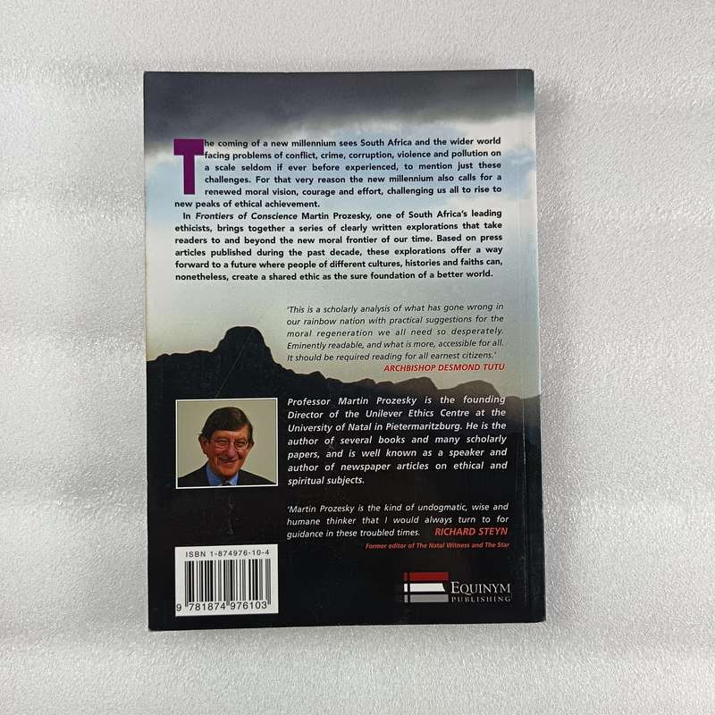 Frontiers of Conscience by Martin Prozesky | Ethics, Ubuntu, Global Moral Equity