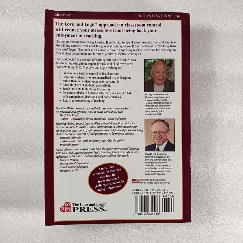 Teaching with Love & Logic by Jim Fay & David Funk | Classroom Management Guide