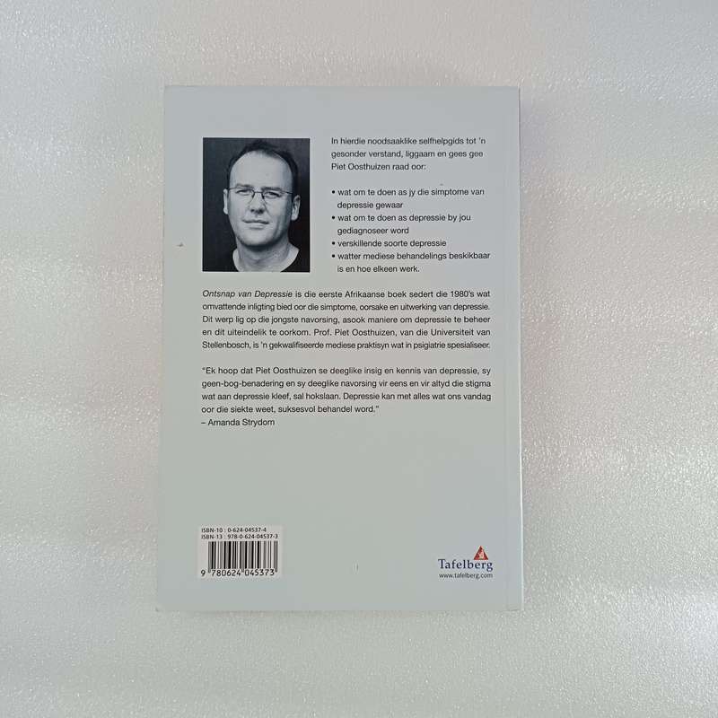 Ontsnap van Depressie deur Piet Oosthuizen | Afrikaanse selfhelp, geestesgesondheid