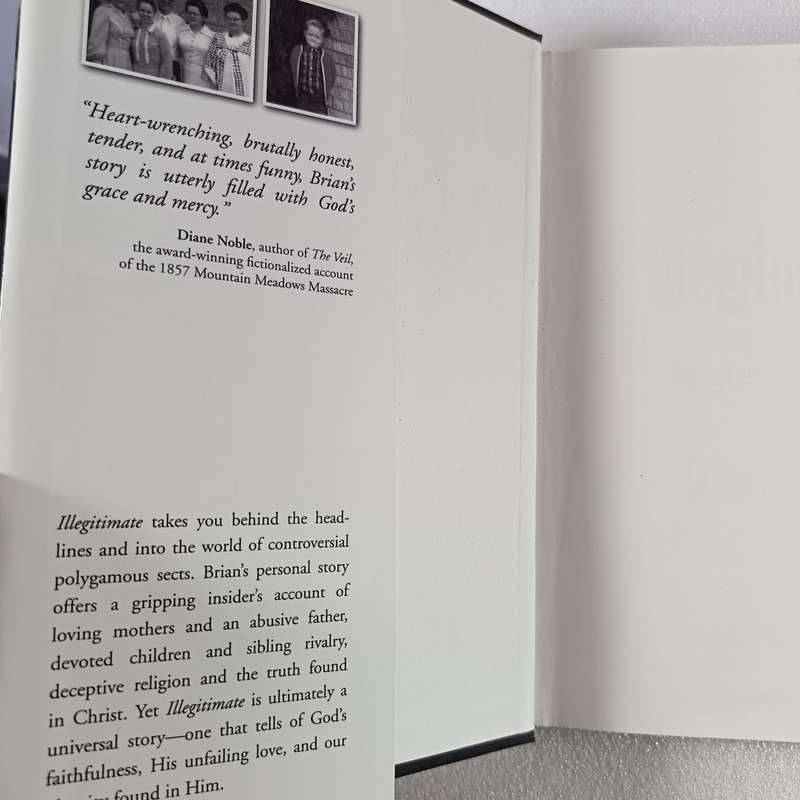 Illegitimate by Brian J. Mackert | FLDS Memoir, Polygamy, Faith & Healing
