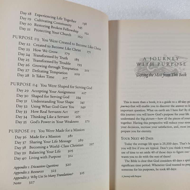 The Purpose Driven Life by Rick Warren | 40-Day Spiritual Journey to Discover Purpose