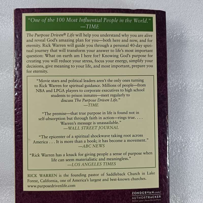 The Purpose Driven Life by Rick Warren | 40-Day Spiritual Journey to Discover Purpose