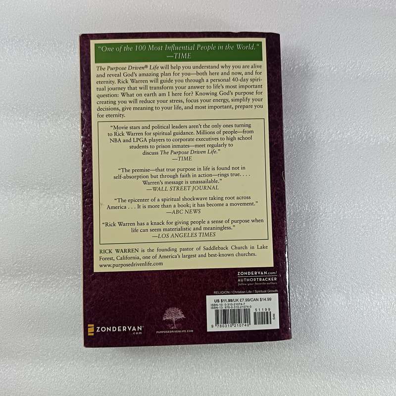 The Purpose Driven Life by Rick Warren | 40-Day Spiritual Journey to Discover Purpose