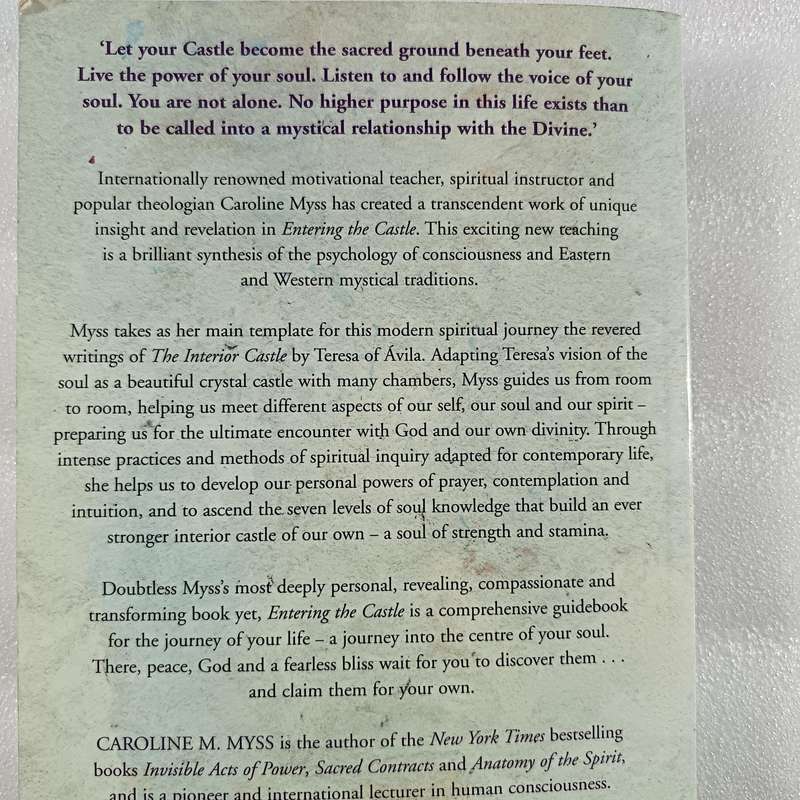 Entering the Castle - Caroline Myss | Inner Path, Spiritual Journey, Mysticism, Soul Work
