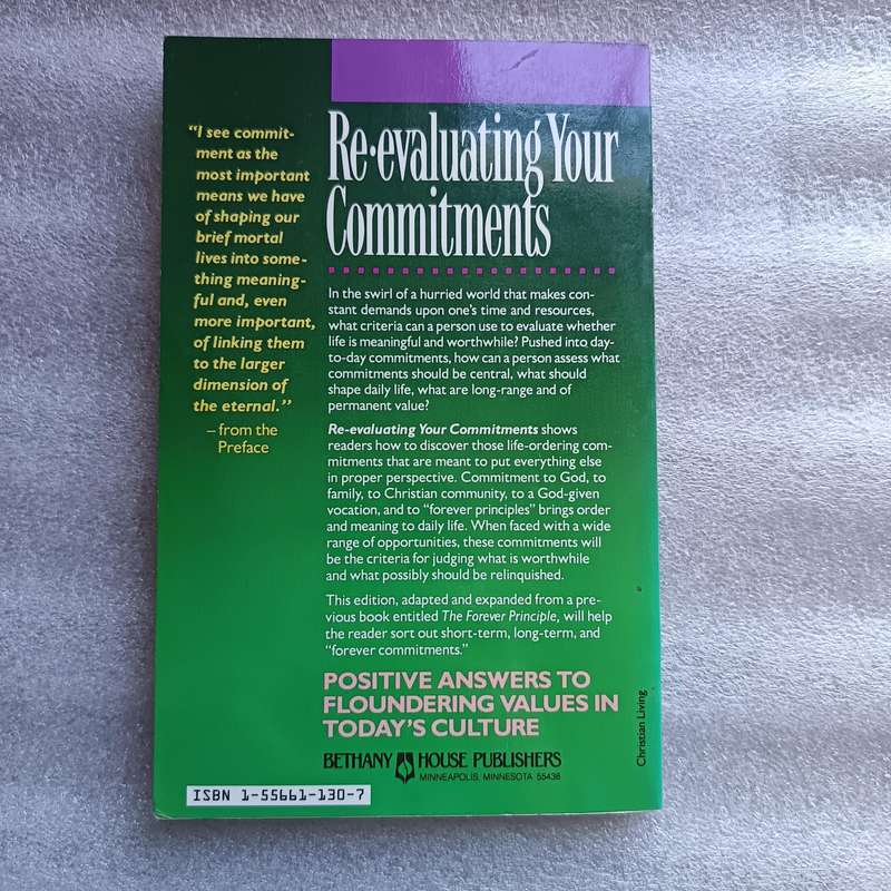 ReEvaluating Your Commitments by Maxine Hancock | Christian Living, Conscious DecisionMaking