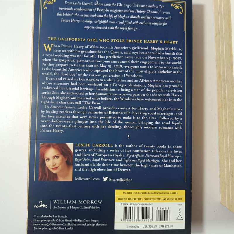 American Princess & Prince Harry Bundle | Leslie Carroll & Penny Junor Royal Biographies
