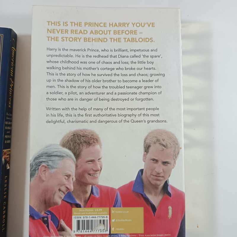 American Princess & Prince Harry Bundle | Leslie Carroll & Penny Junor Royal Biographies
