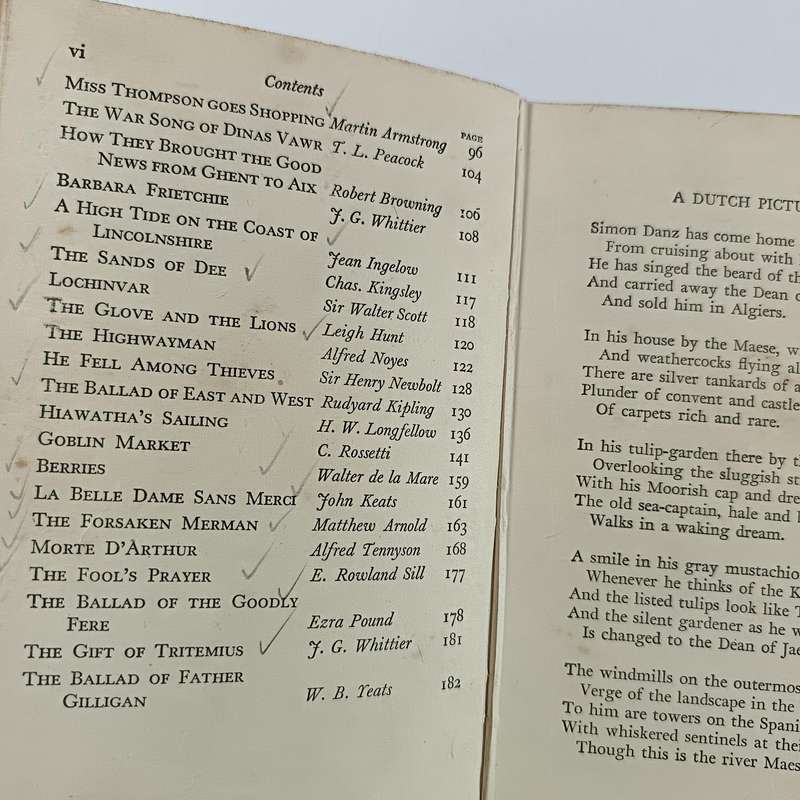 Narrative Poetry by John R. Crossland | 1957 Vintage Hardcover | Classic Poem Anthology