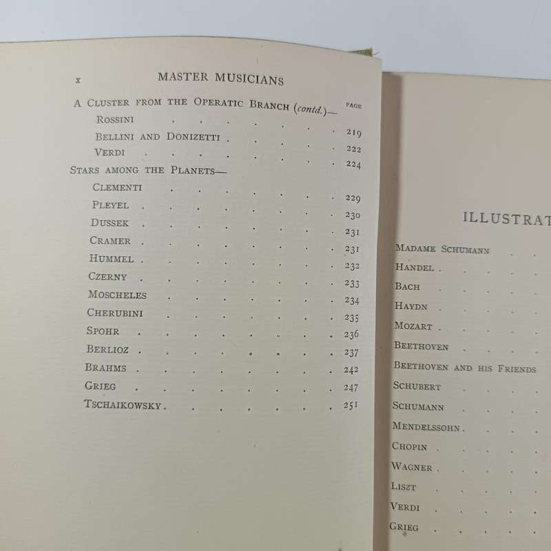 The Master Musicians by Cuthbert Hadden | 1919 T.N. Foulis | Vintage Music Biographies