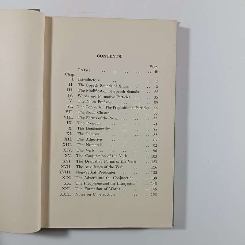 A Grammar of Xhosa for the XhosaSpeaking by W.G. Bennie, Lovedale Press 1939 | Vintage Hardcover