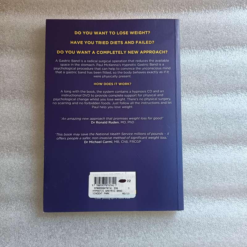 Hypnotic Gastric Band: The New SurgeryFree WeightLoss System by PaulMcKenna Ph.D.
