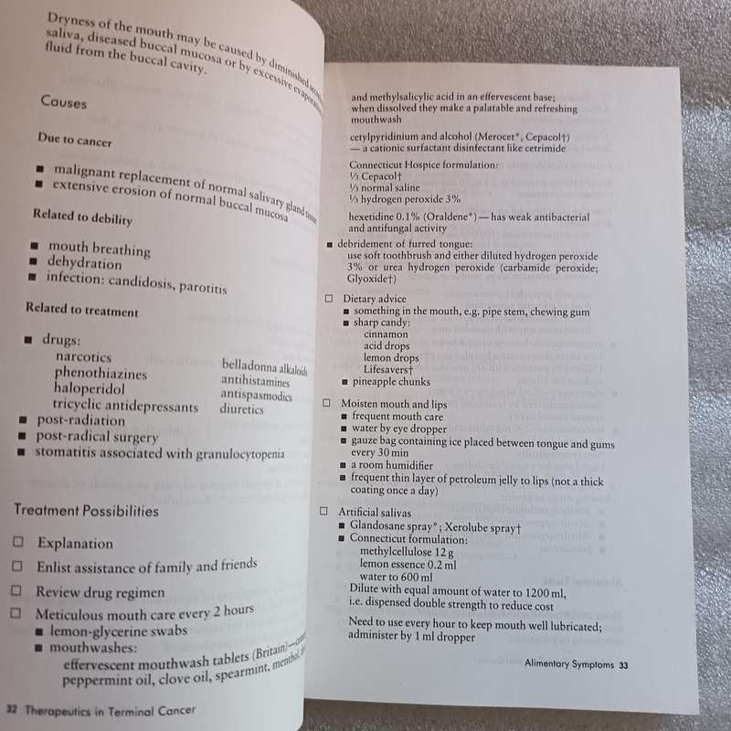Therapeutics in Terminal Cancer  Twycross & Lack  Clinical Oncology Reference Guide