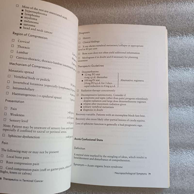 Therapeutics in Terminal Cancer  Twycross & Lack  Clinical Oncology Reference Guide