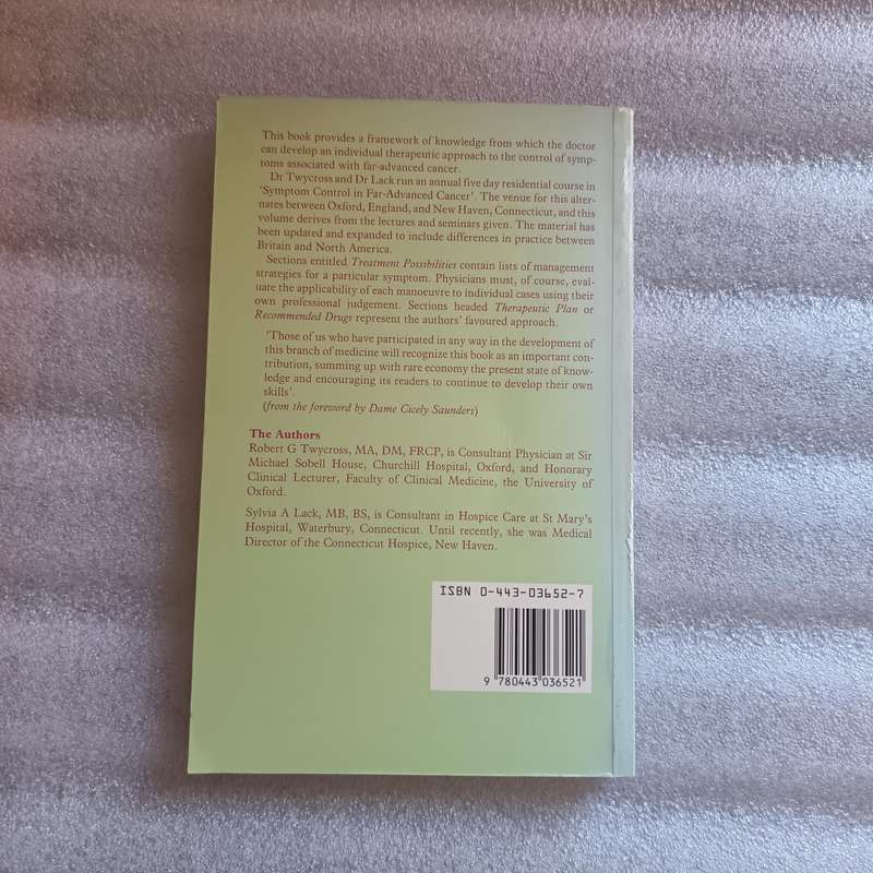Therapeutics in Terminal Cancer  Twycross & Lack  Clinical Oncology Reference Guide