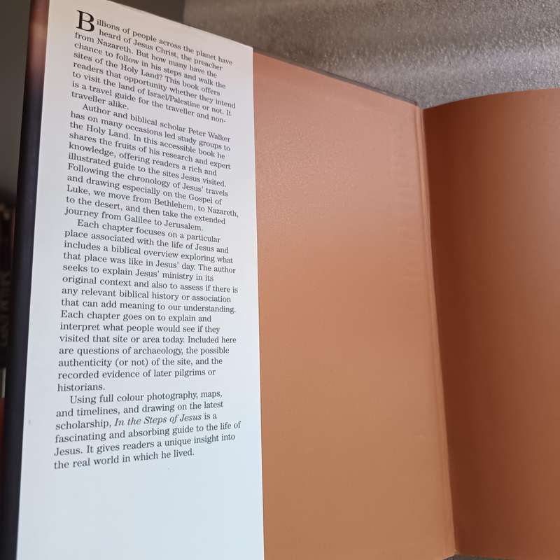 In the Steps of Jesus by Peter Walker  Illustrated Holy Land Bible Study Guide