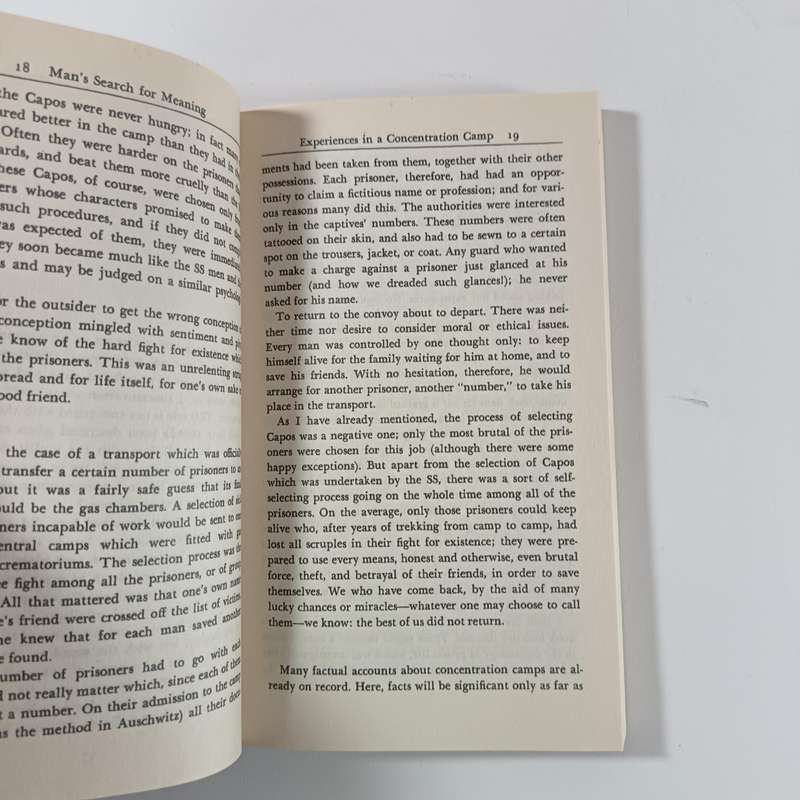Mans Search for Meaning by Viktor E.Frankl | Spiritual Memoir & Logotherapy Classic