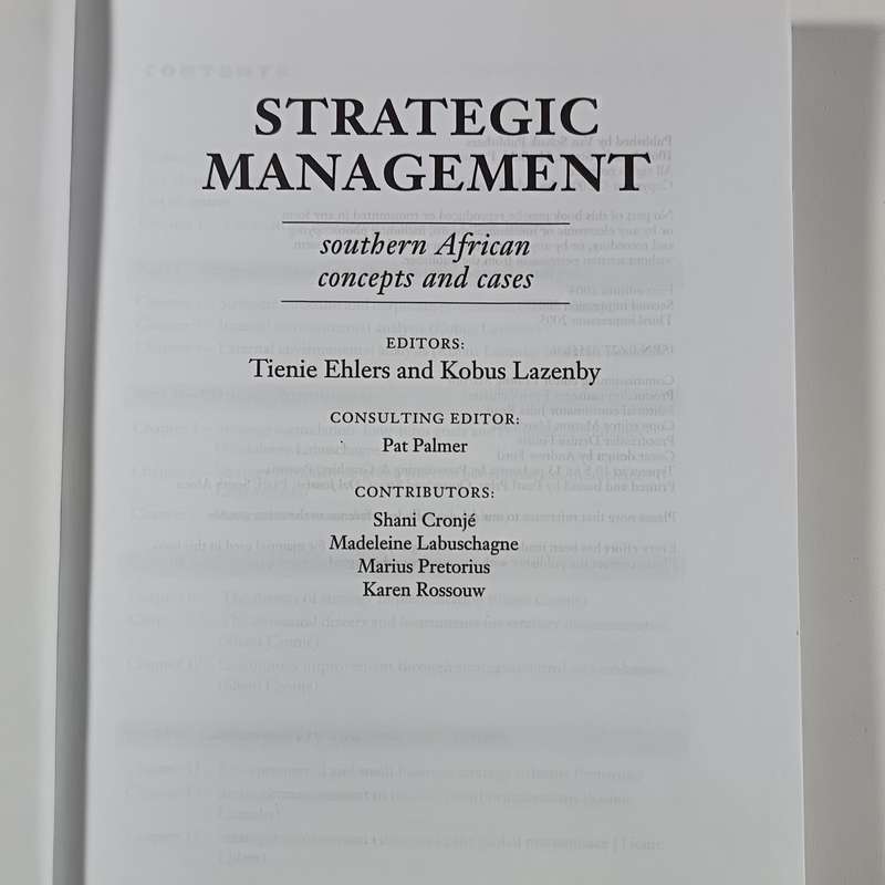 Strategic Management: Southern African Concepts and Cases by T. Ehlers & K. Lazenby | Business Strat
