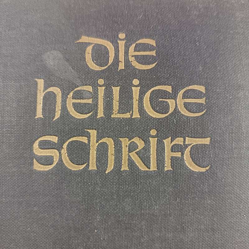 Gelöscht  Alte Biebel (1958) | Vintage German Bible | Antique Christian Scripture | Martin Luther T