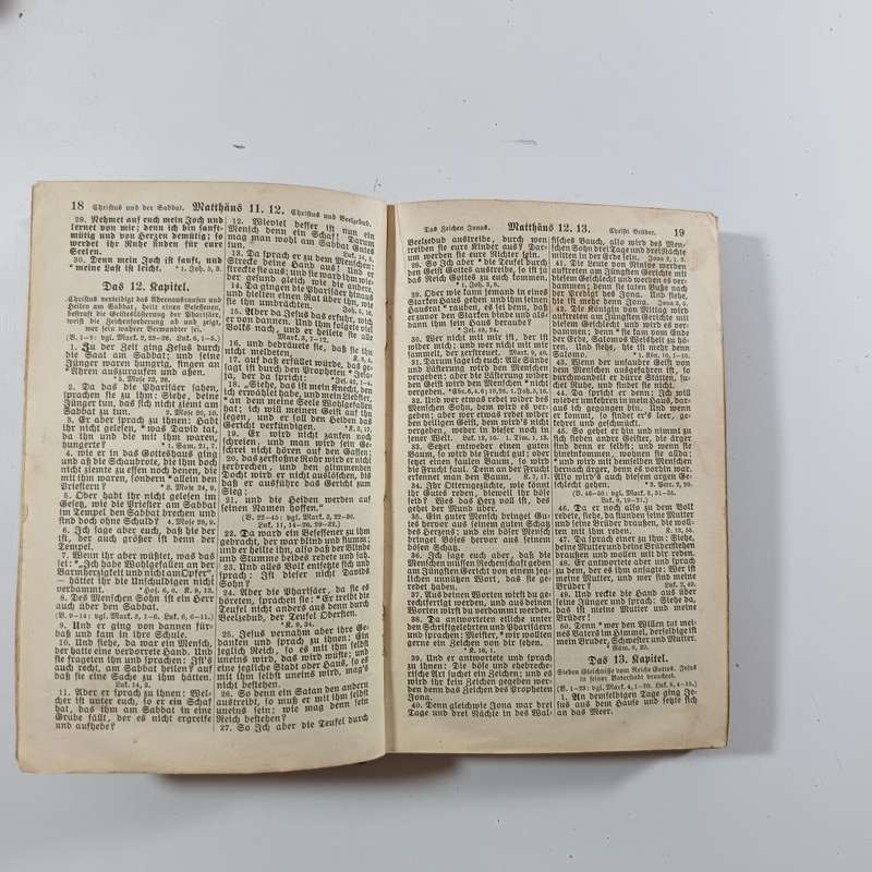 1912 German Bible  Neues Testament & Psalmen (Martin Luther) | Antique Berlin Scripture