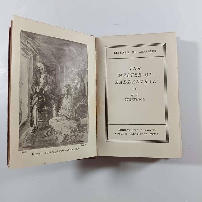 MASTER OF BALLANTRAE - Robert Louis Stevenson  Vintage Circa 1930s Hardcover
