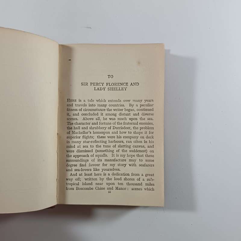 MASTER OF BALLANTRAE - Robert Louis Stevenson  Vintage Circa 1930s Hardcover
