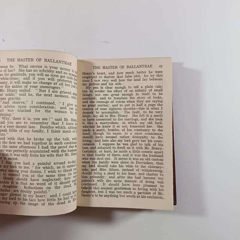 MASTER OF BALLANTRAE - Robert Louis Stevenson  Vintage Circa 1930s Hardcover