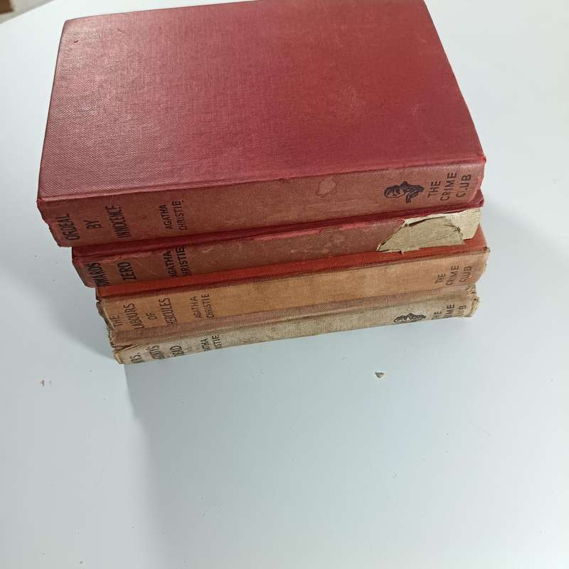 Vintage Agatha Christie 4 Book Bundle | 1940s1950s Editions | Classic Crime Fiction