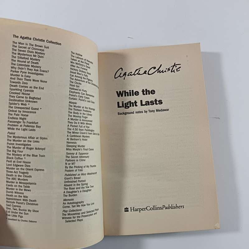 While the Light Lasts  by Agatha Christie | Classic Mystery