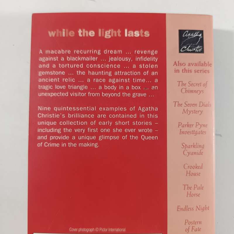 While the Light Lasts  by Agatha Christie | Classic Mystery