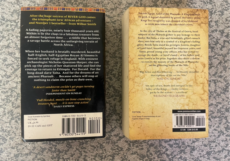 Wilbur Smith; The Seventh Scroll & River God