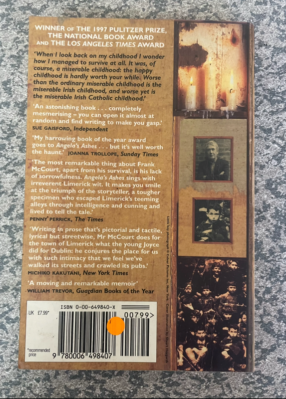 Angelas Ashes ~ Frank McCourt