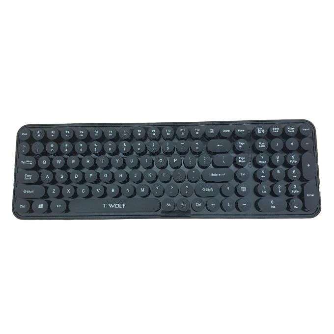 T-Wolf Dot Punk Wireless Keyboard and Mouse Set - TF350