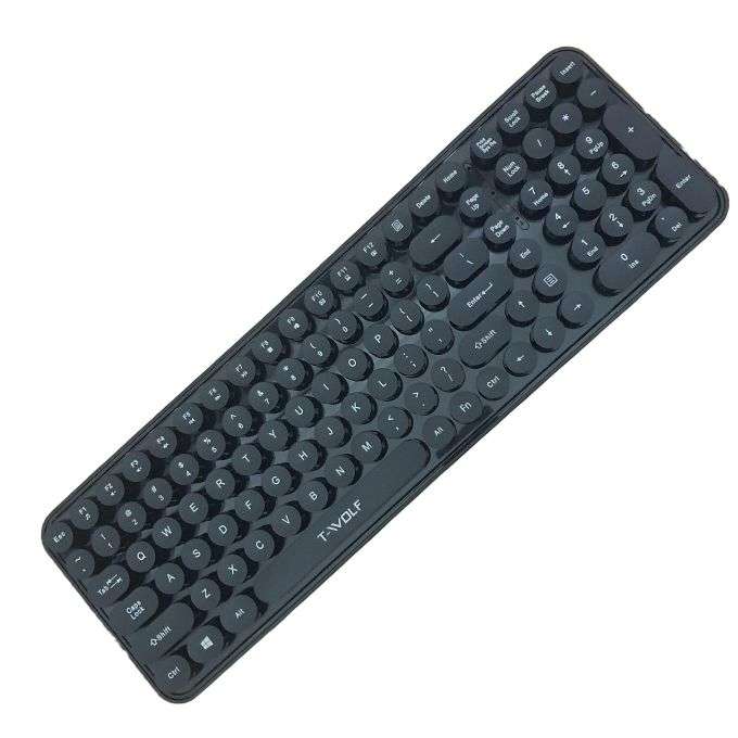 T-Wolf Dot Punk Wireless Keyboard and Mouse Set - TF350