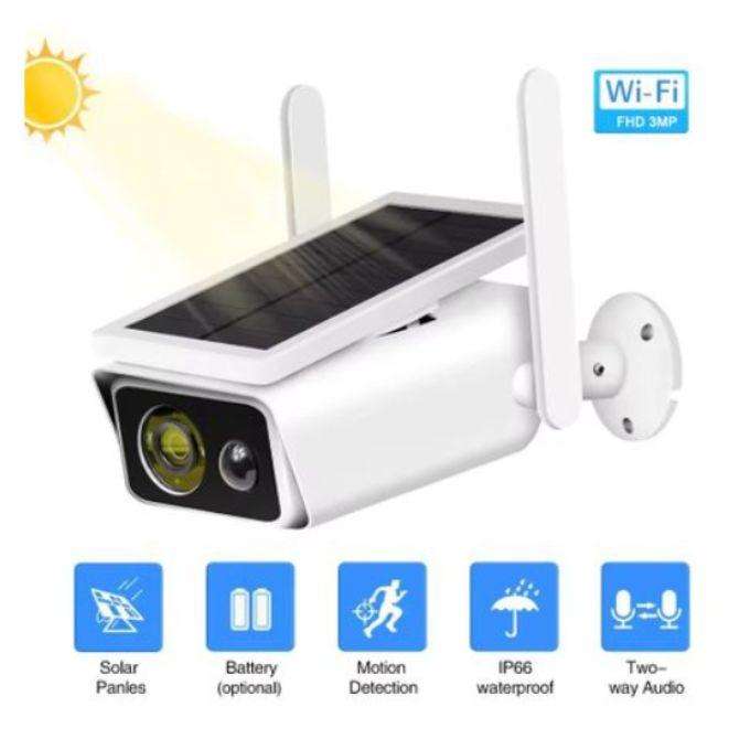 Solar Powered Wireless Security Camera Using Wifi