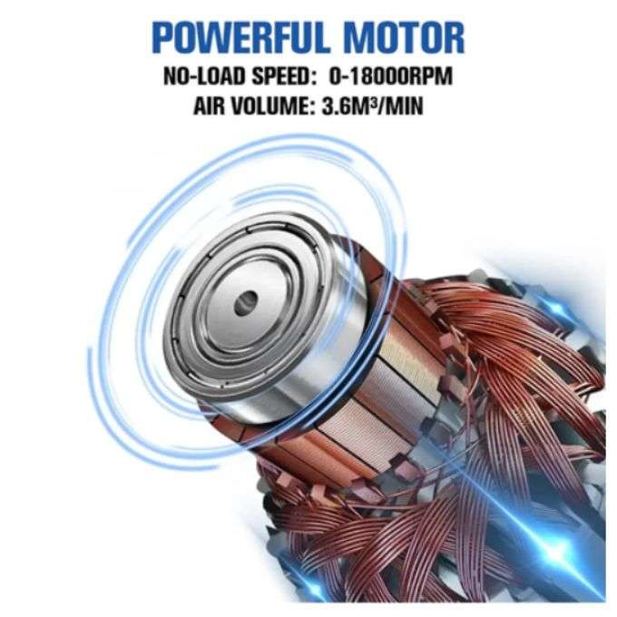 Portable Cordless Air Blower Dryer 25V 7500mah Battery