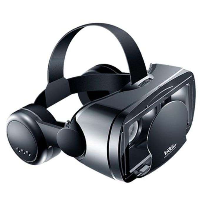 VRG Pro 3D Virtual Reality Glasses with Adjustable IPD - Black