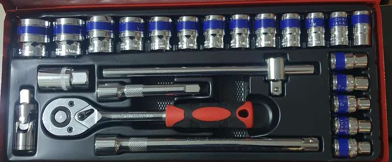 24pcs 1/2" Drive Set Chrome Vanadium
