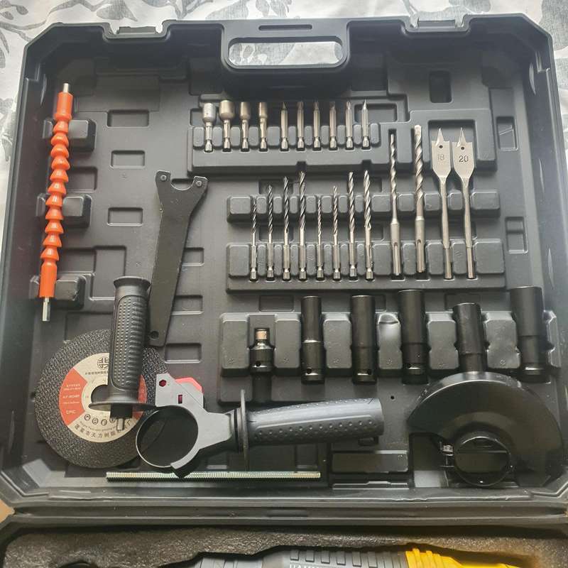 3 in 1 Combo 128V Tool Set  - Hammer Drill, Grinder and Drill