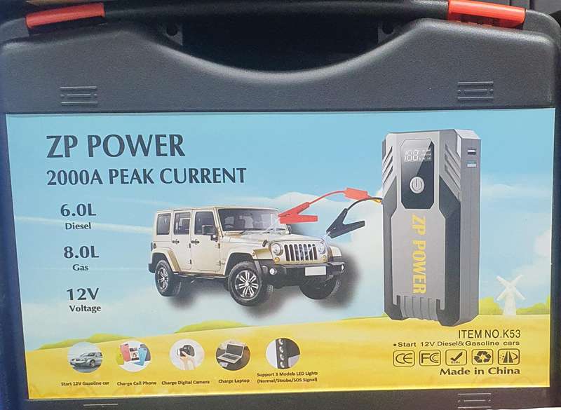 2000A 12V Car Jump Starter Power Bank