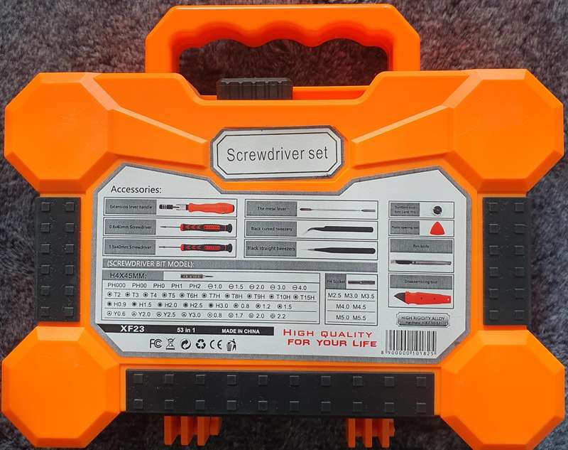 Precision Screw Driver and Drill Bit Set 53 In 1