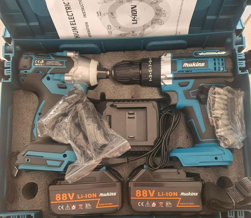 2 in 1 Combo Set - Impact Wrench & Drill - Mukins