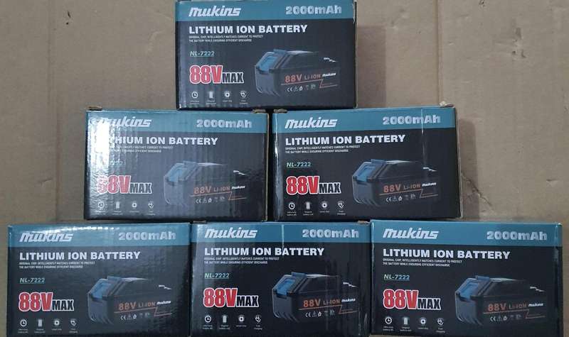88V  Lithium Ion Battery - Compatible with  most brands