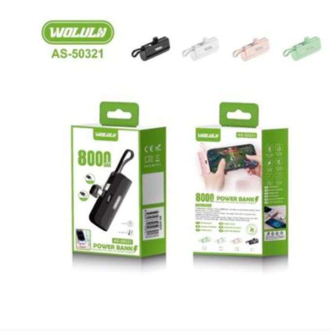 8000mAh Portable Fast Charge Power Bank for IOS and Android