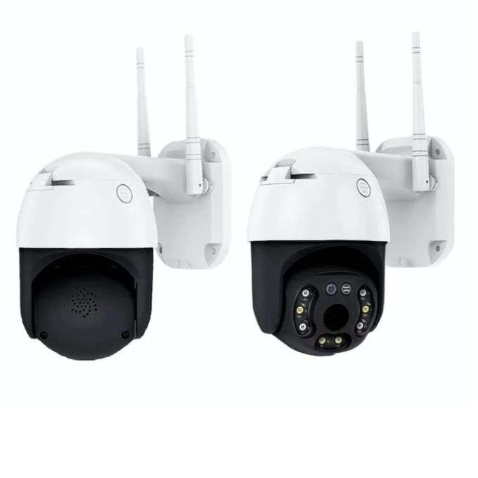 4 x Q-S4 MAX 8K WIFI IP Smart Surveillance Camera with 4 x 64GB SD Card