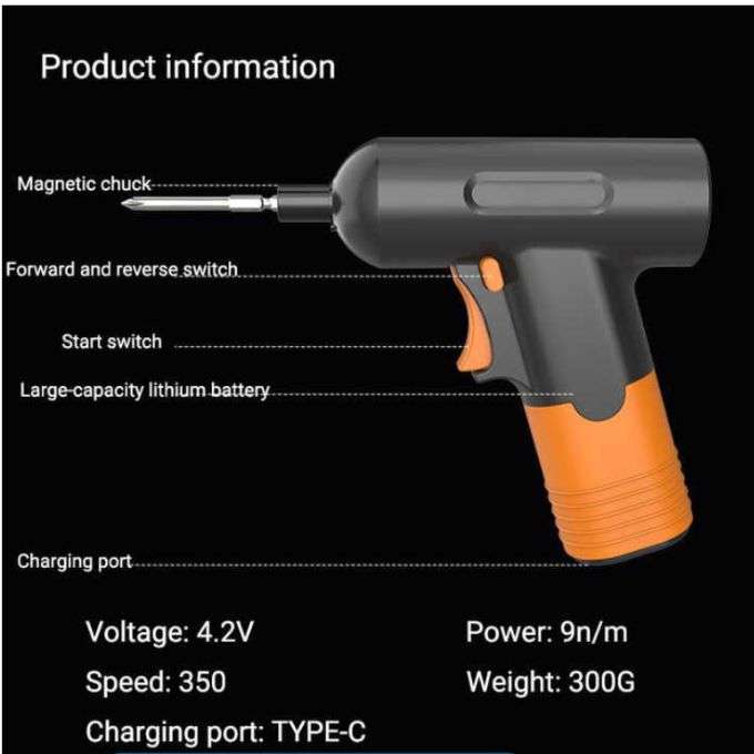 Rechargeable Electric Screwdriver Set of 23