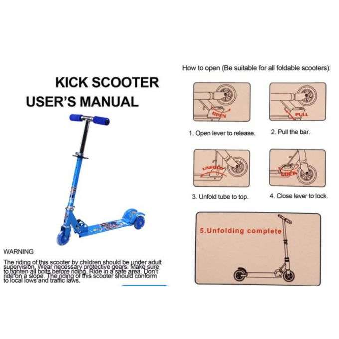 Push 3-Wheeler Scooter