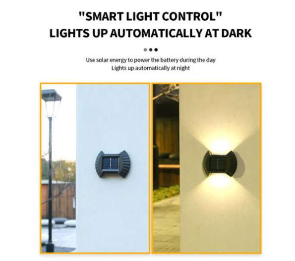 4 Piece Solar Energy Wall Lamp
