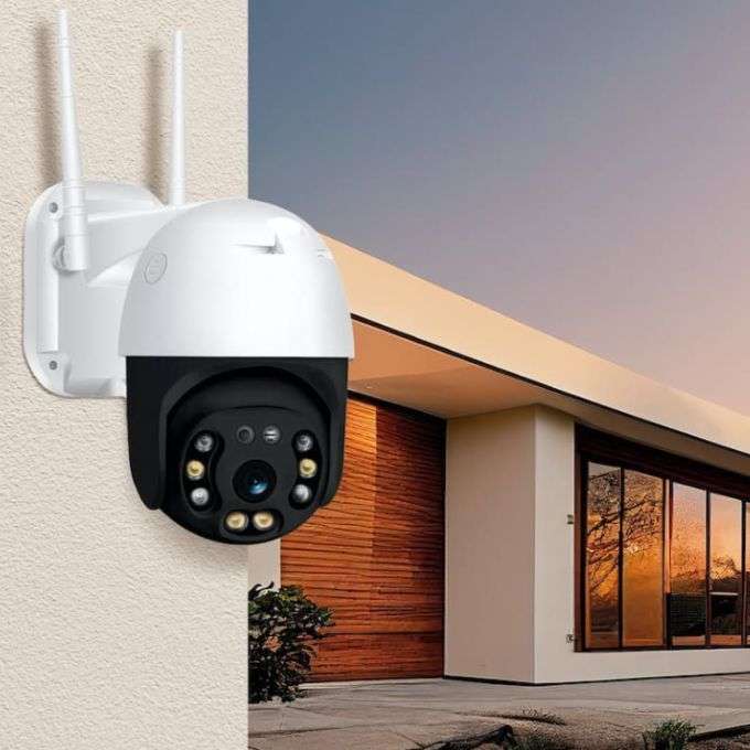 4 x Q-S4 MAX 8K WIFI IP Smart Surveillance Camera with 4 x 64GB SD Card