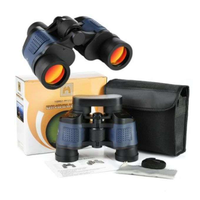 60x60HD Binoculars  Professional High-Power Low Light Outdoor Red Film