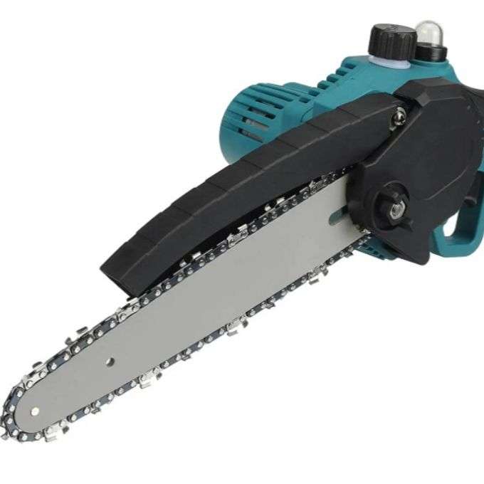 Rechargeable Chainsaw With Two 25V Lithium Batteries 7500 Mah